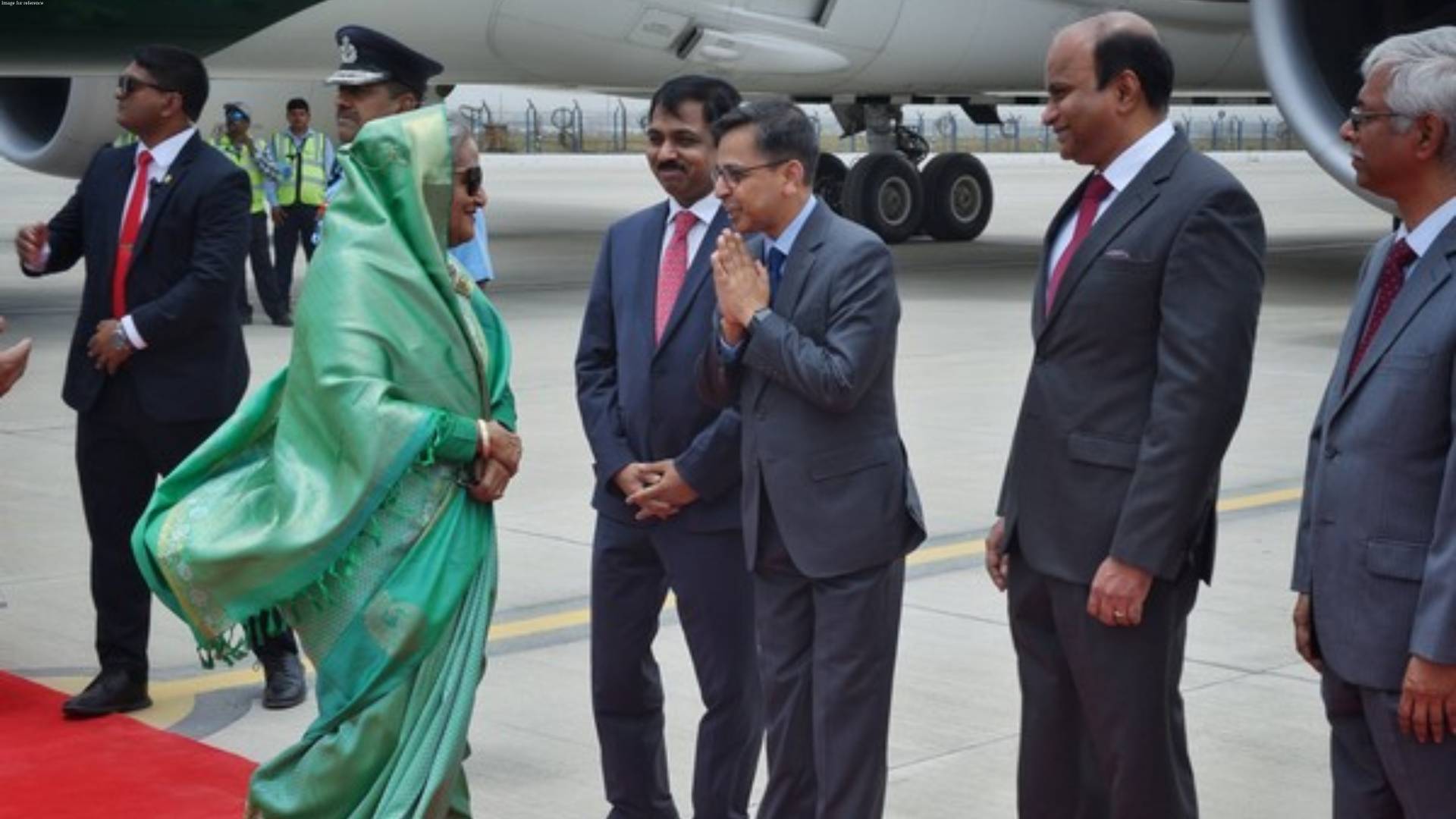 Bangladesh PM Sheikh Hasina arrives to attend PM Modi's swearing-in ceremony